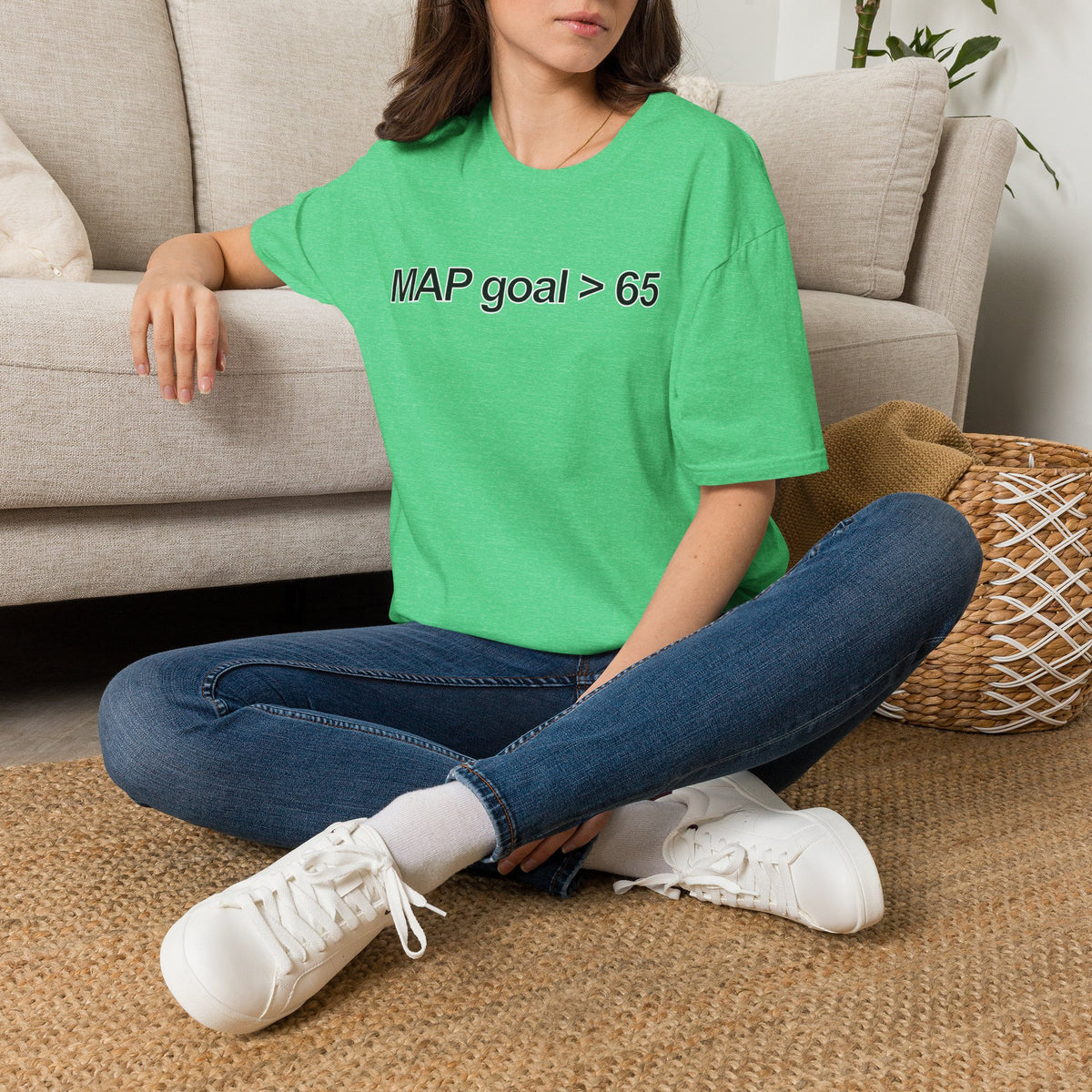 FRONT ONLY MAP Goal > 65 Shirt