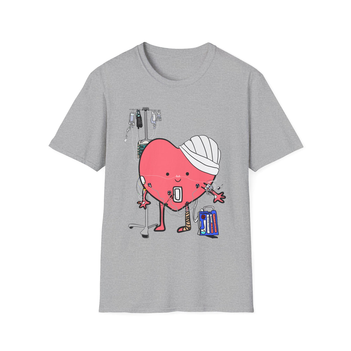 FRONT ONLY Post Op Heart Shirt