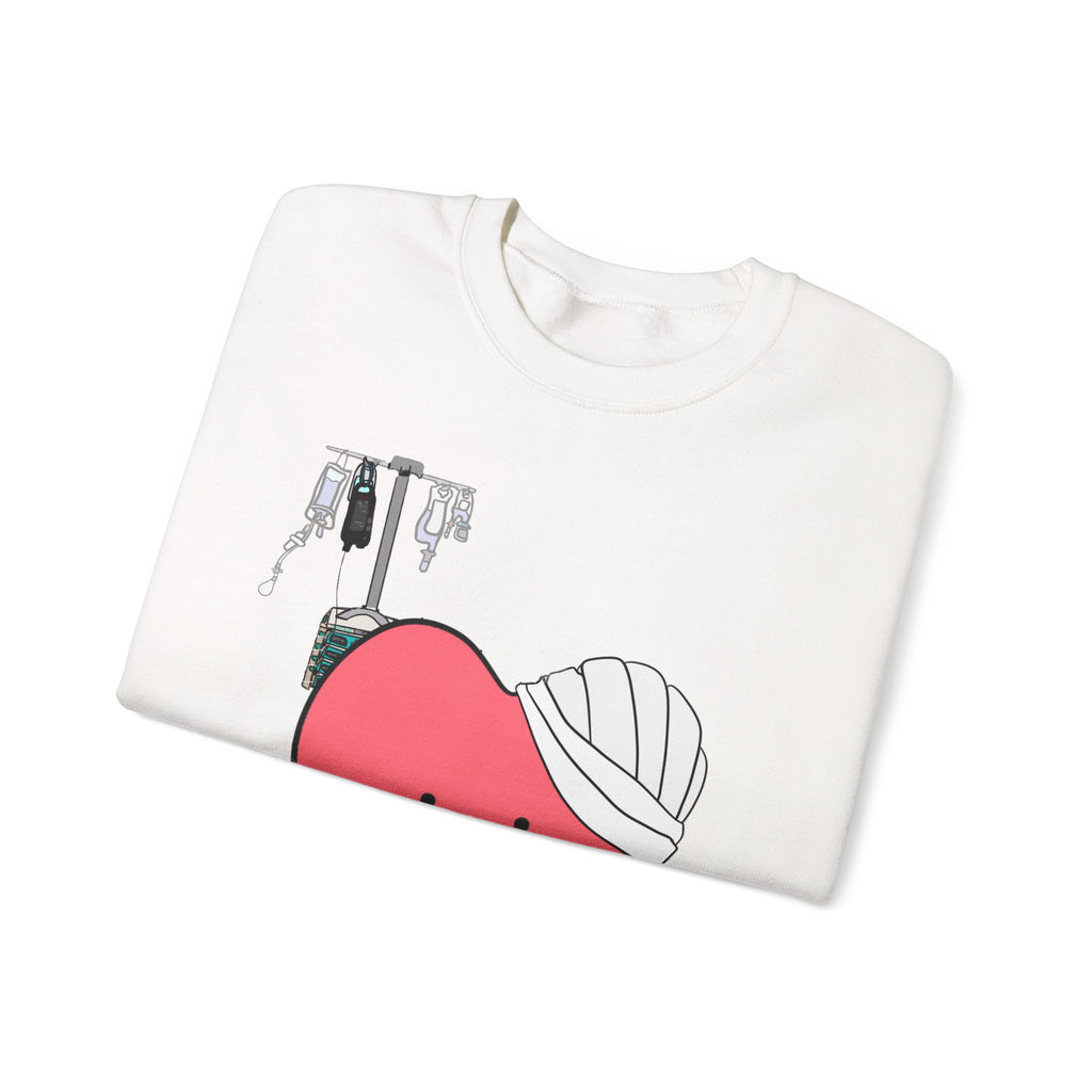 FRONT ONLY Post Op Heart Sweater