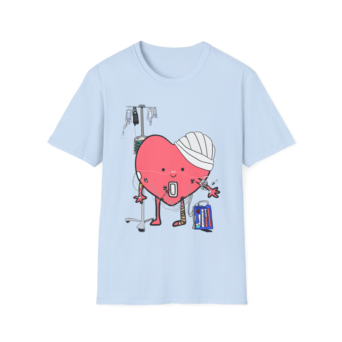 FRONT ONLY Post Op Heart Shirt