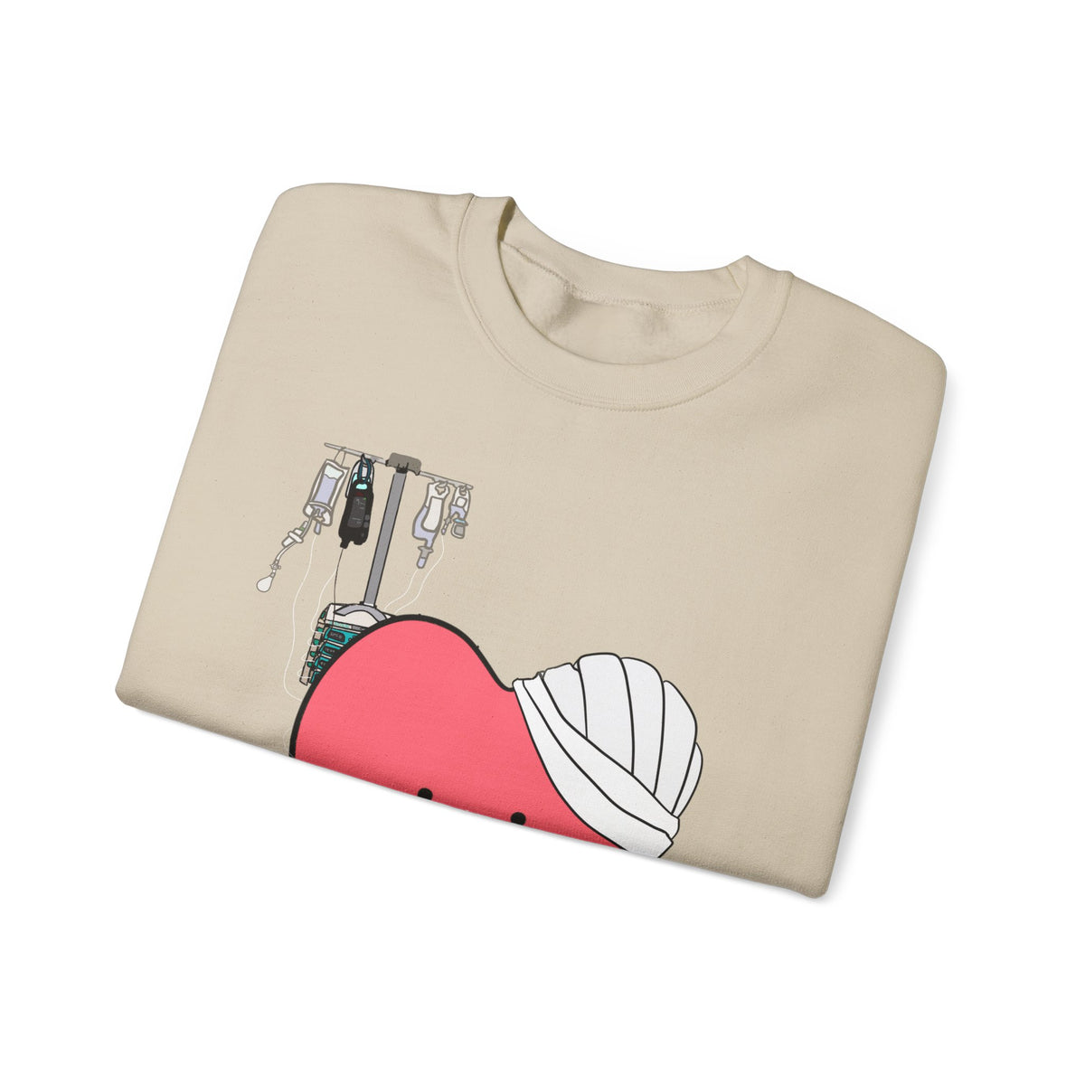 FRONT ONLY Post Op Heart Sweater