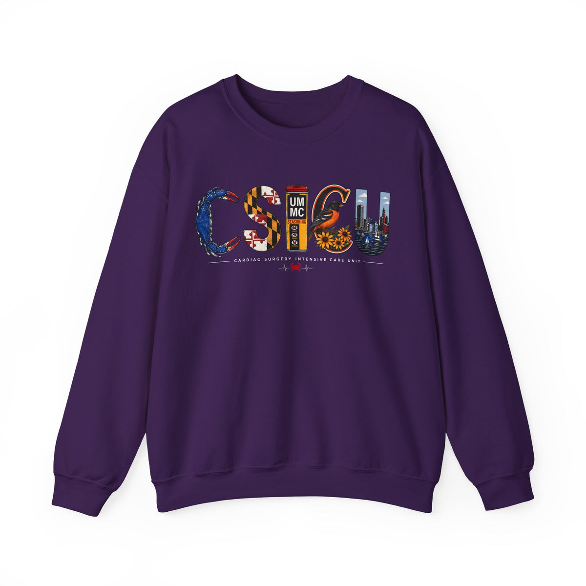 FRONT ONLY Maryland CSICU Sweater