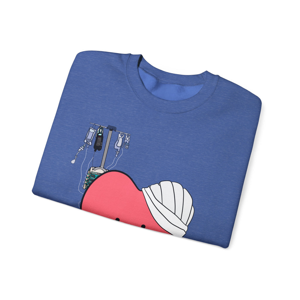 FRONT ONLY Post Op Heart Sweater