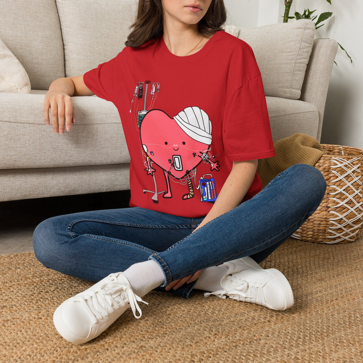FRONT ONLY Post Op Heart Shirt