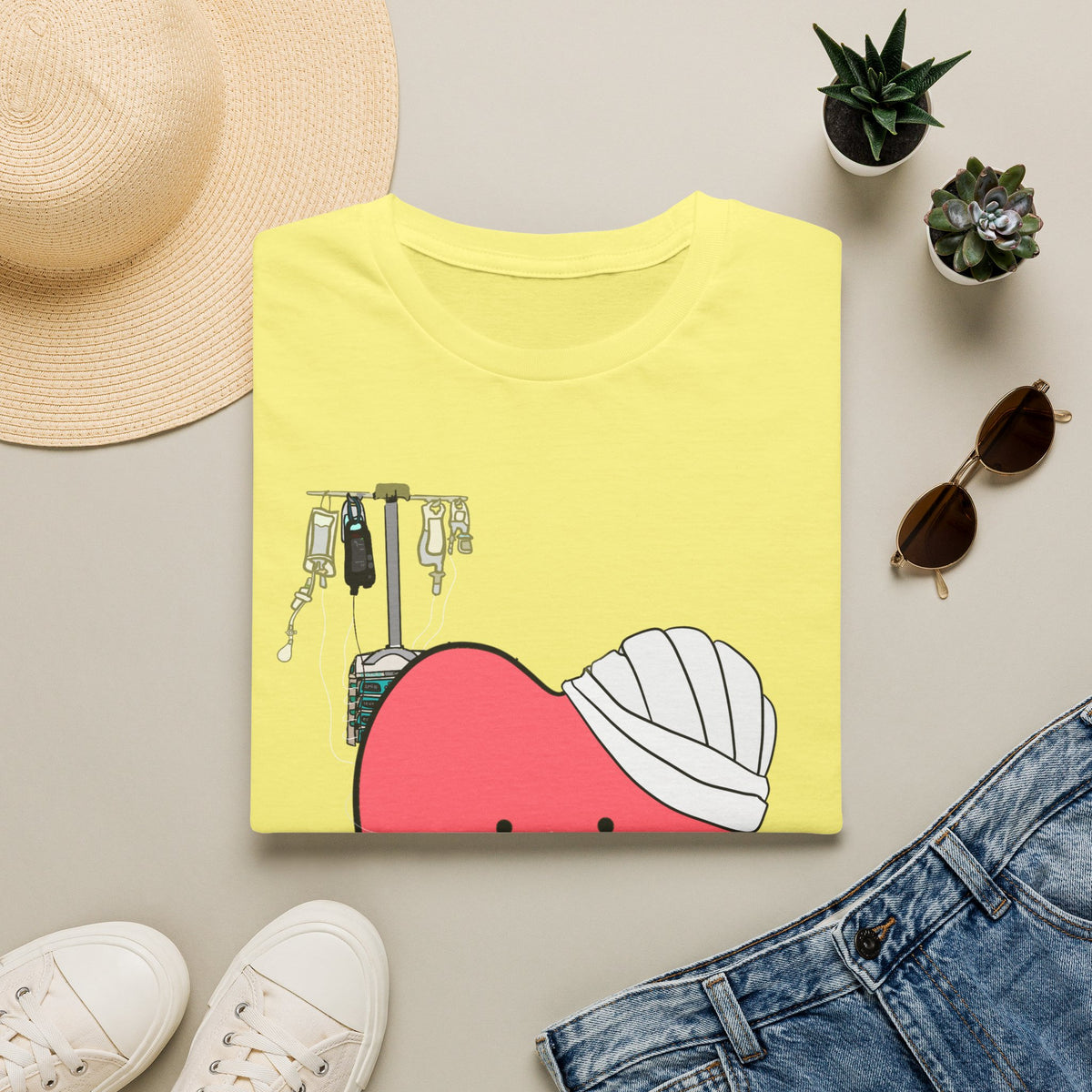 FRONT ONLY Post Op Heart Shirt