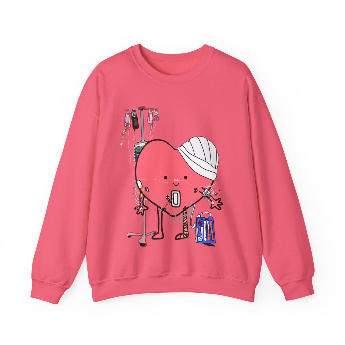 FRONT ONLY Post Op Heart Sweater