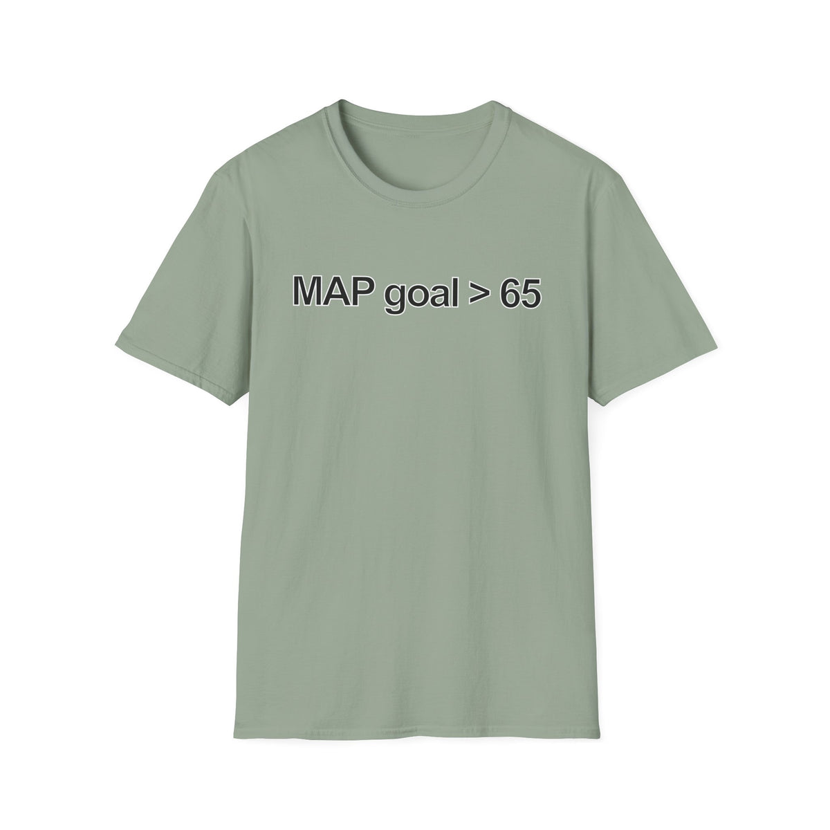 FRONT ONLY MAP Goal > 65 Shirt