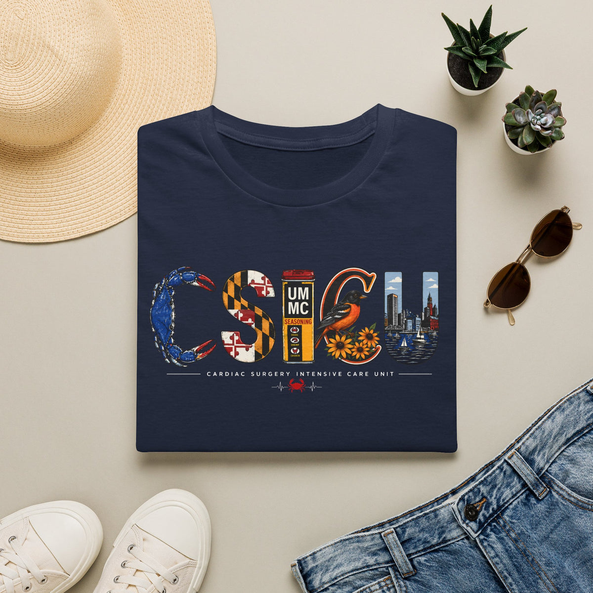 FRONT ONLY Maryland CSICU Shirt