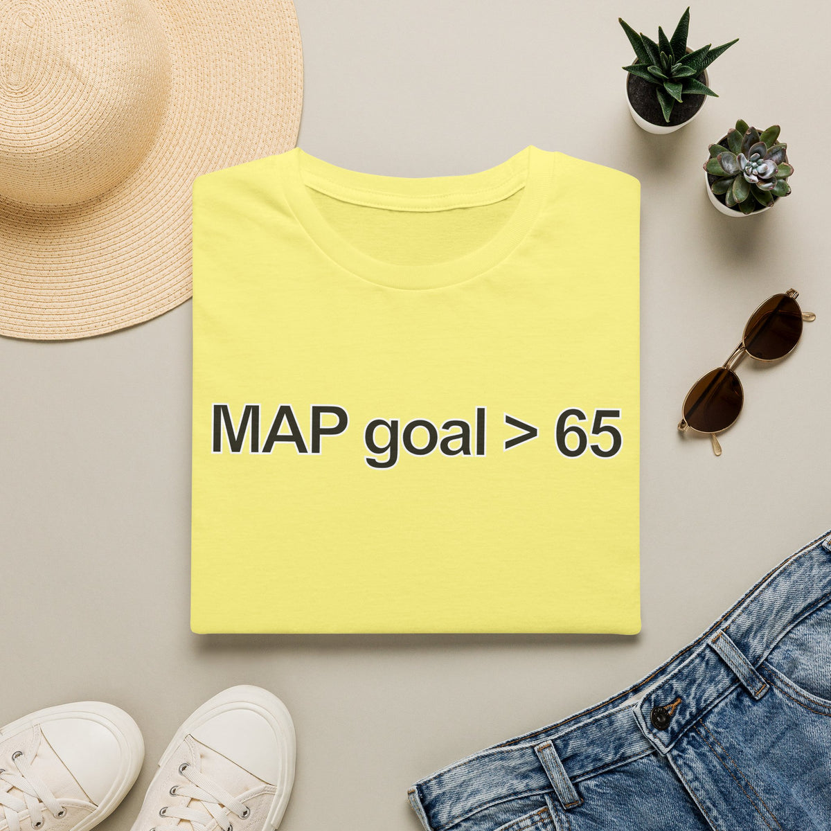 FRONT ONLY MAP Goal > 65 Shirt