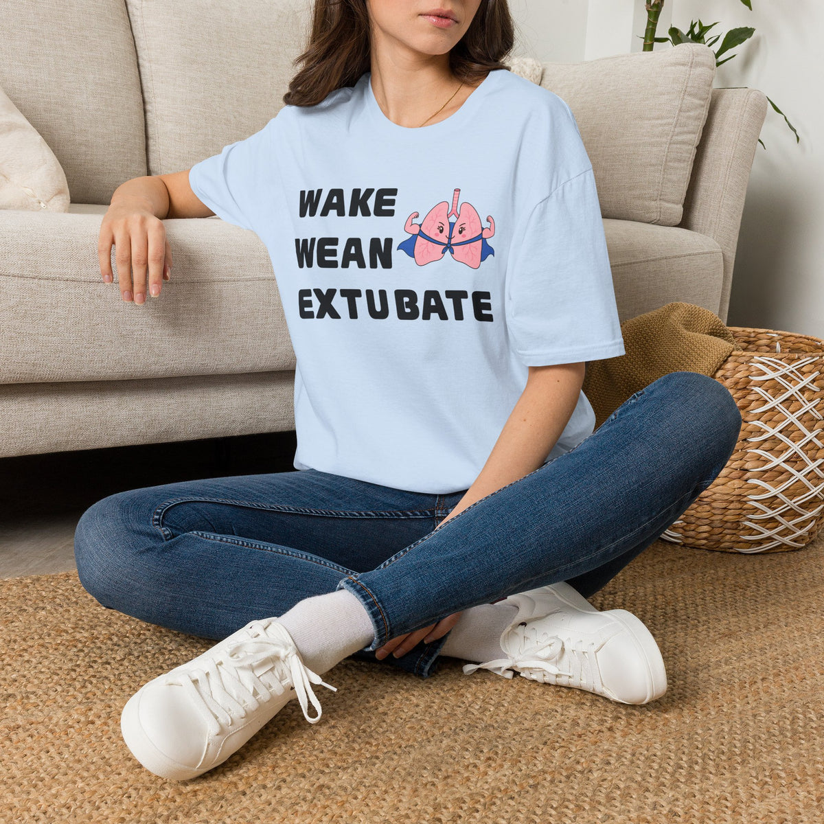 FRONT ONLY Wake Wean Extubate Shirt