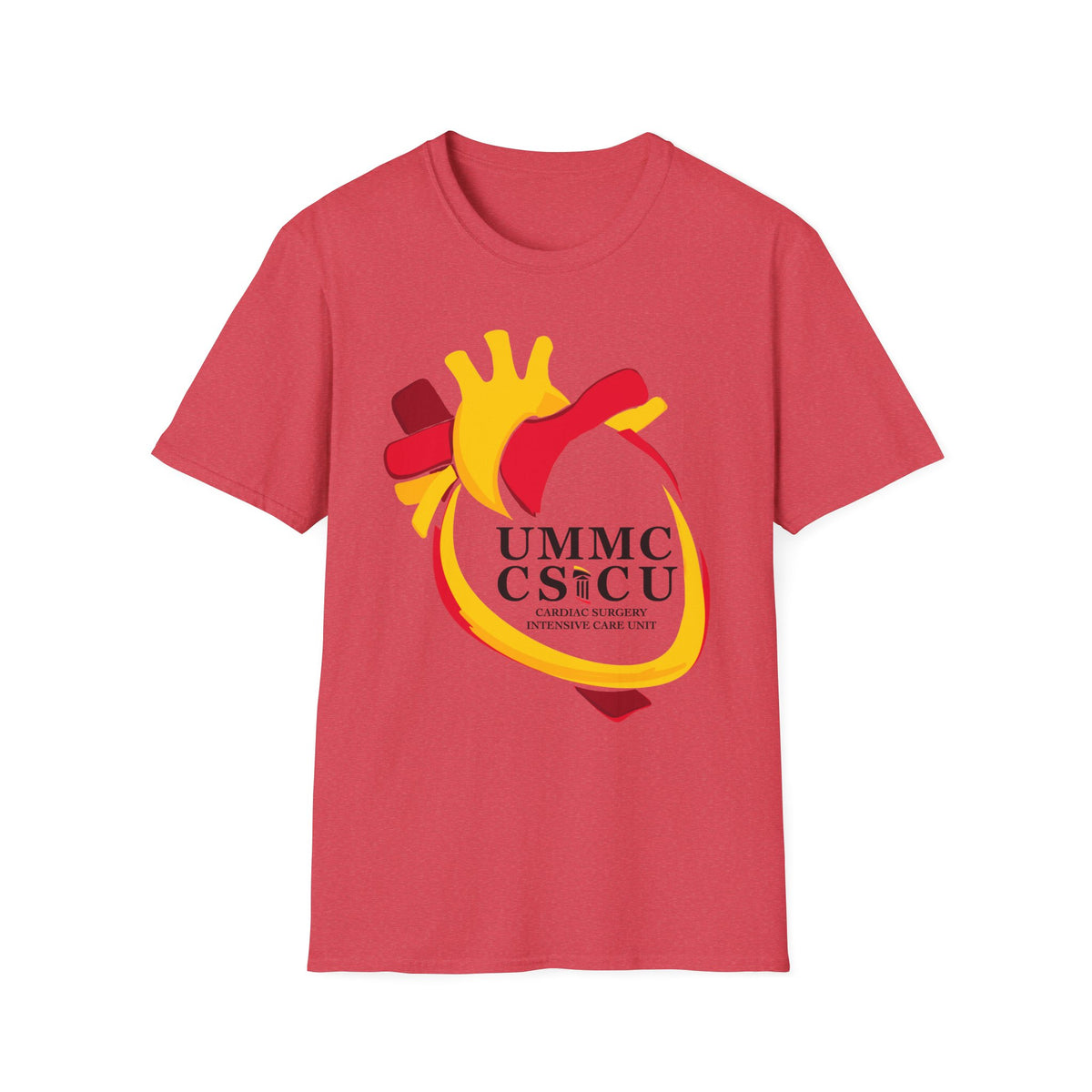 FRONT ONLY CSICU Heart shirt