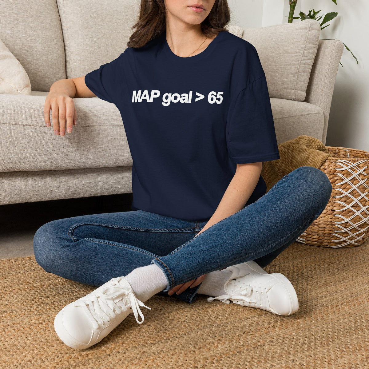 FRONT ONLY MAP Goal > 65 Shirt