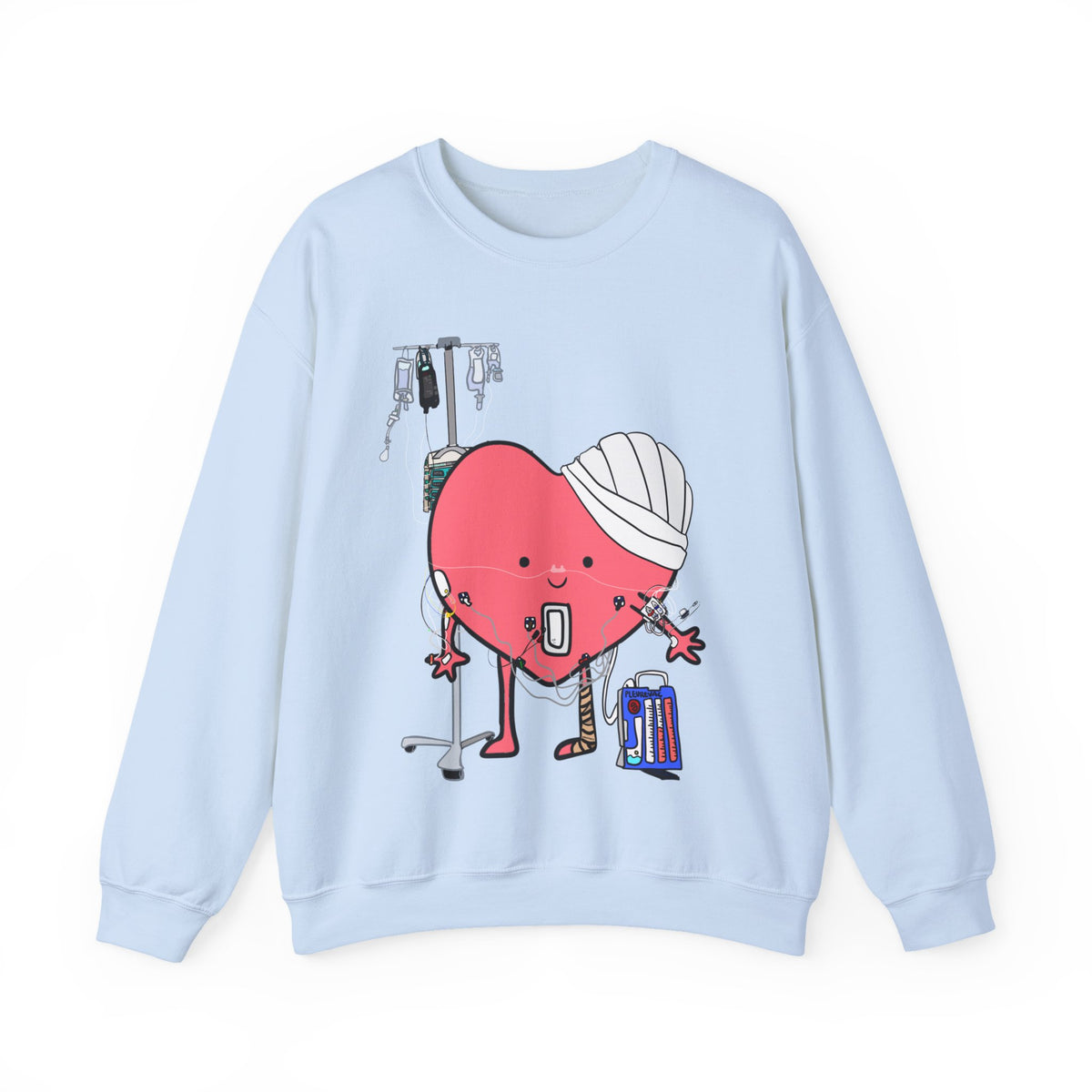 FRONT ONLY Post Op Heart Sweater