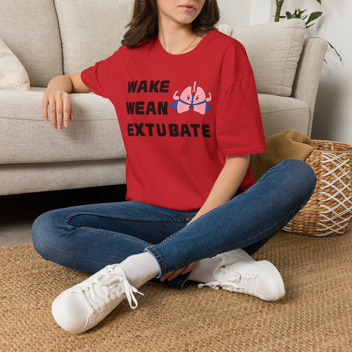 FRONT ONLY Wake Wean Extubate Shirt