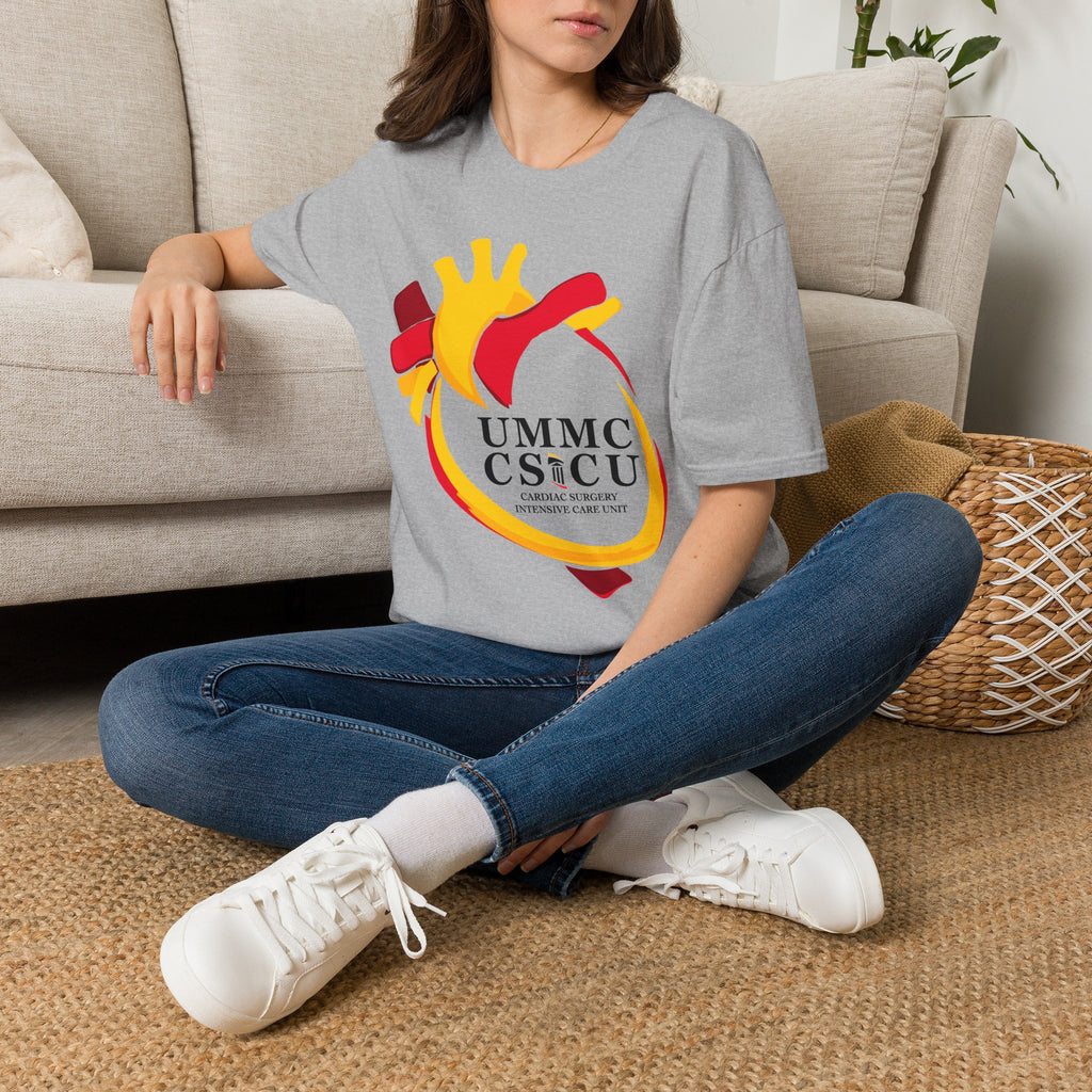 FRONT ONLY CSICU Heart shirt