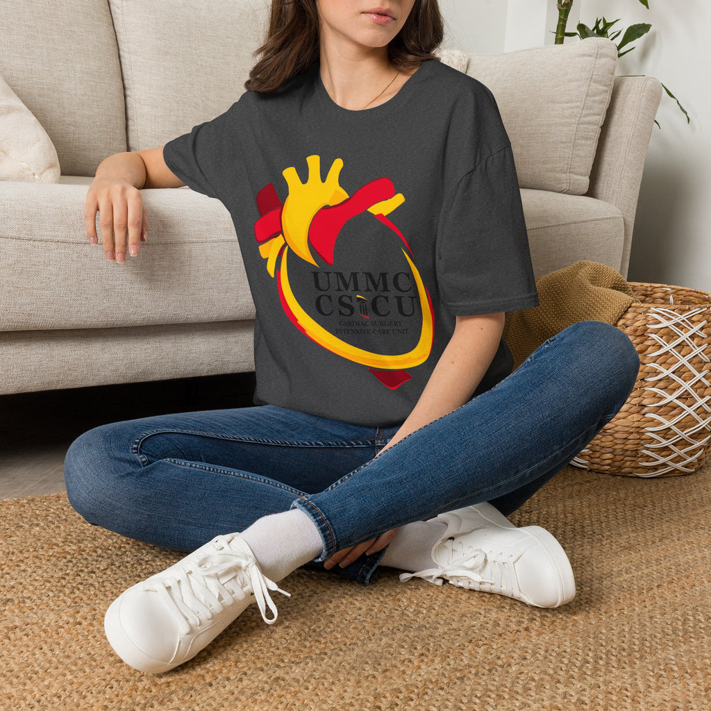 FRONT ONLY CSICU Heart shirt