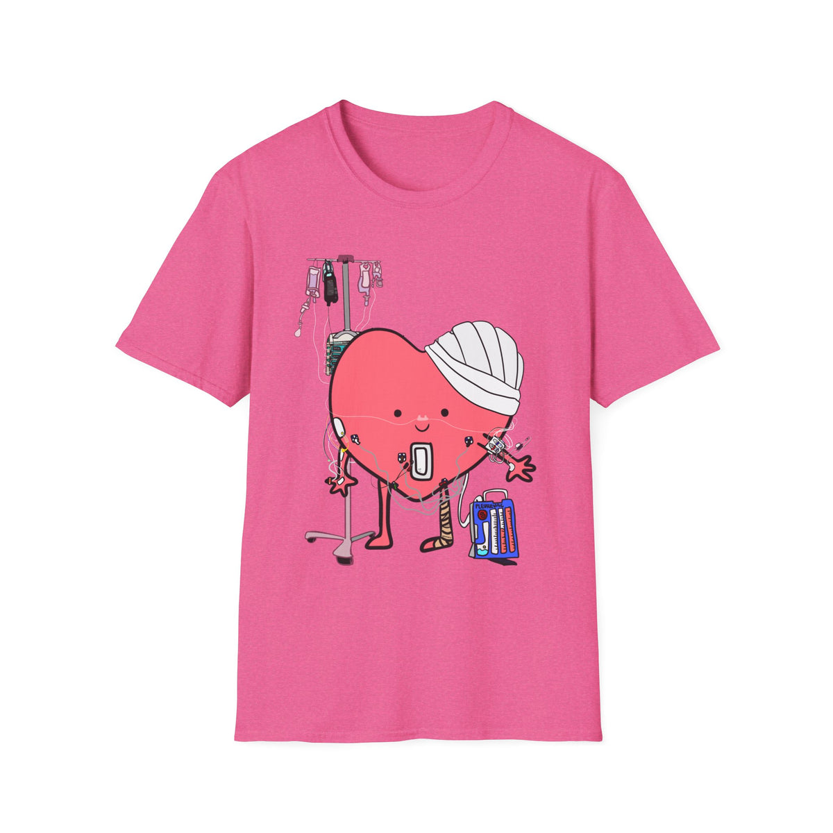 FRONT ONLY Post Op Heart Shirt