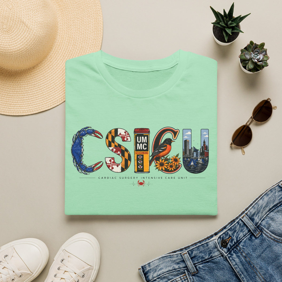 FRONT ONLY Maryland CSICU Shirt