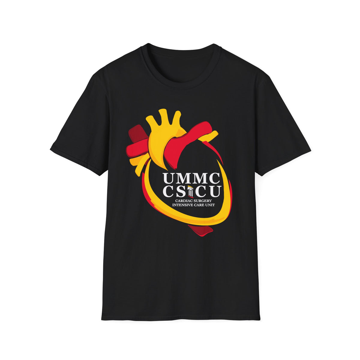 FRONT ONLY CSICU Heart shirt