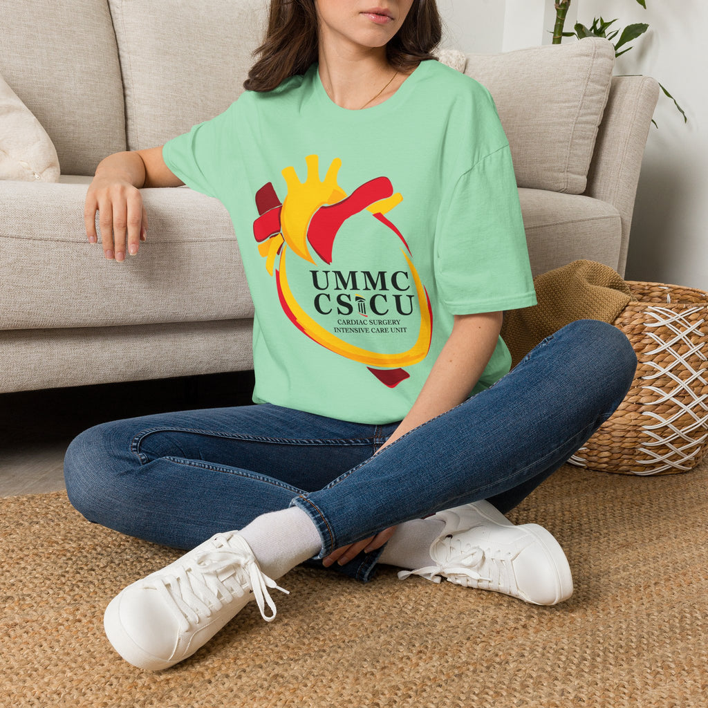 FRONT ONLY CSICU Heart shirt