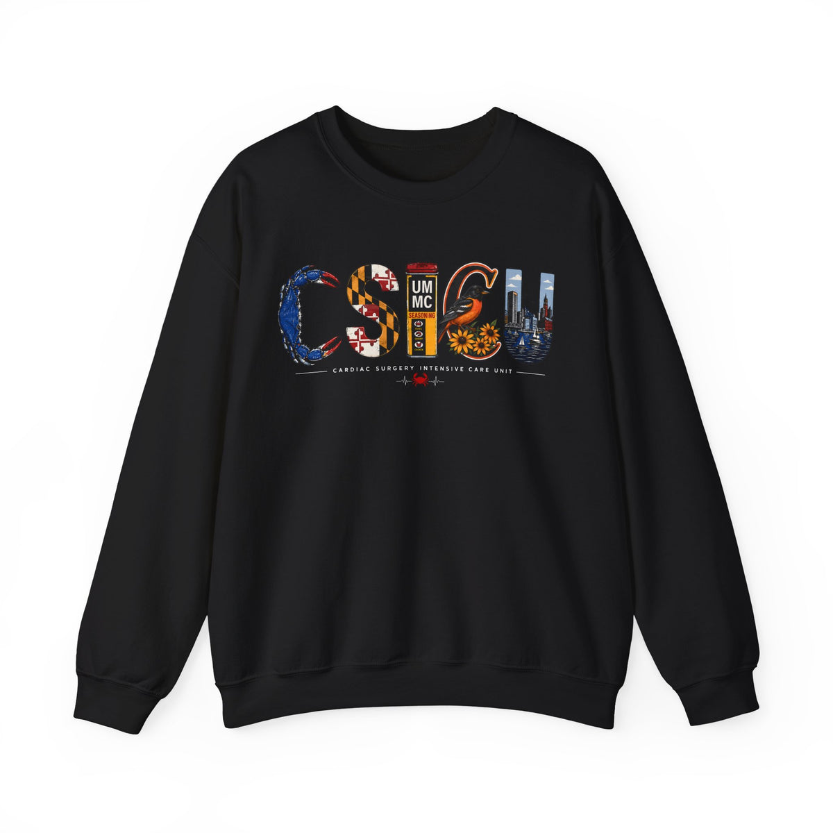FRONT ONLY Maryland CSICU Sweater