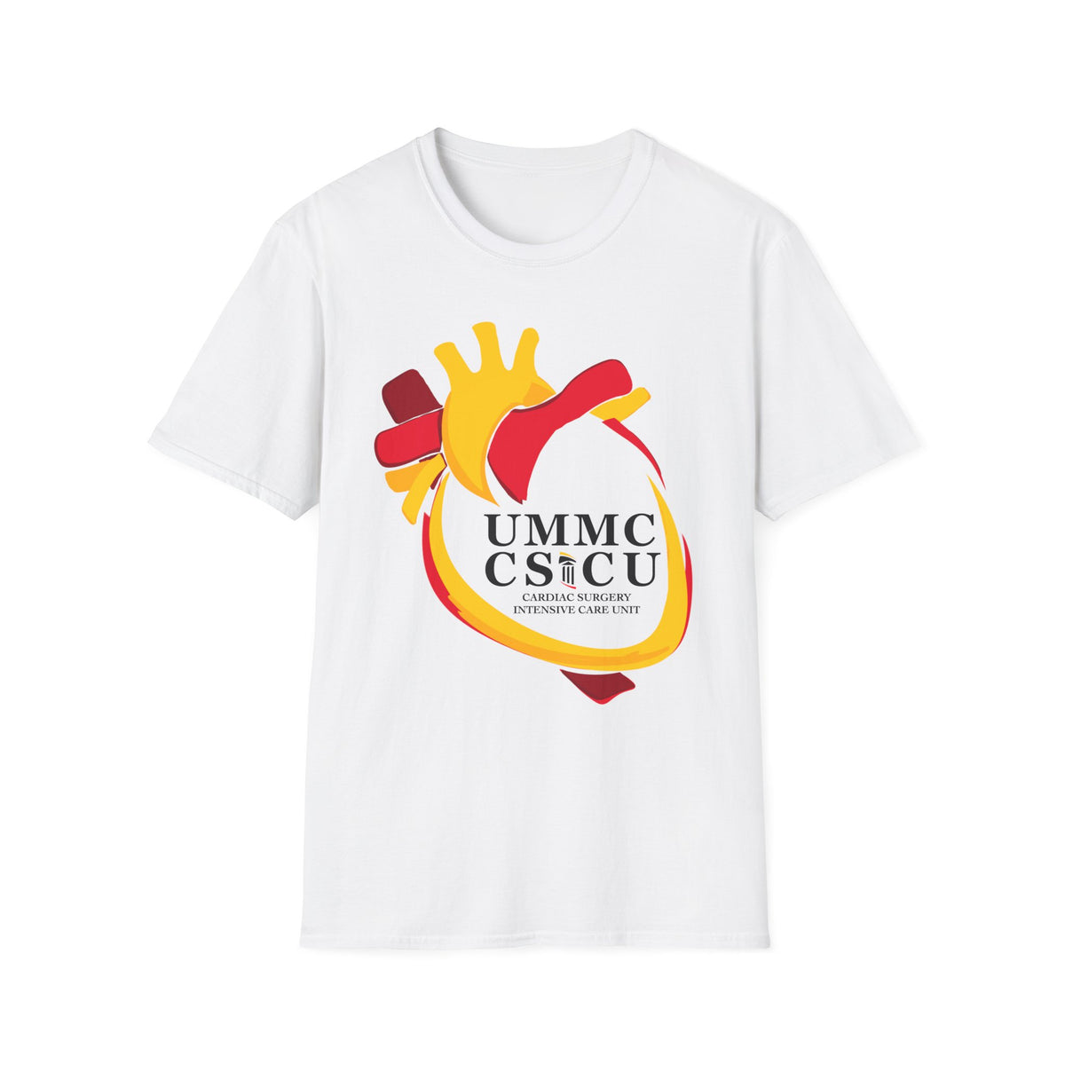 FRONT ONLY CSICU Heart shirt