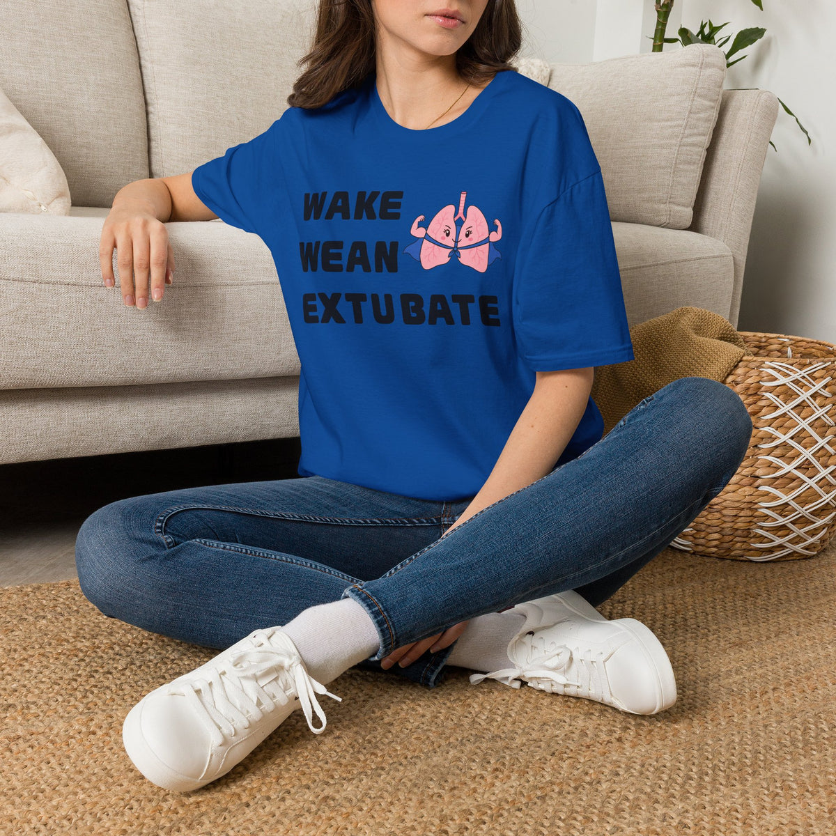 FRONT ONLY Wake Wean Extubate Shirt