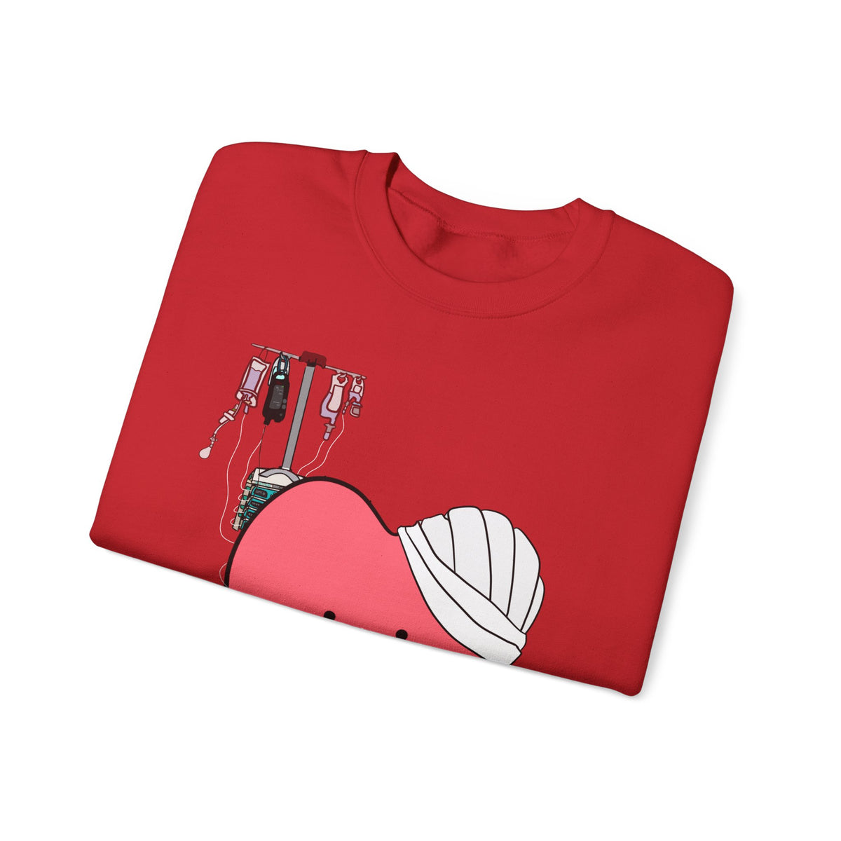 FRONT ONLY Post Op Heart Sweater