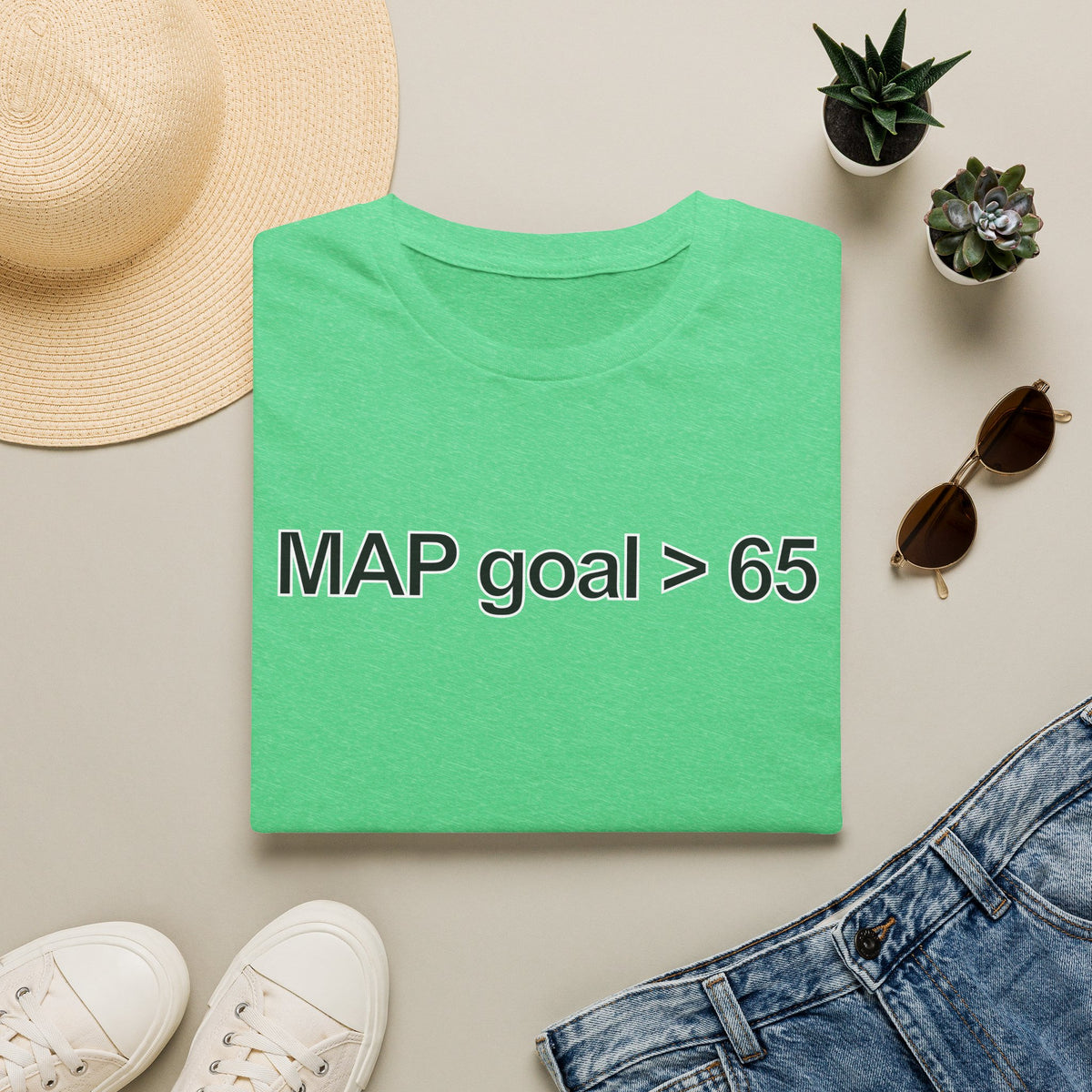 FRONT ONLY MAP Goal > 65 Shirt