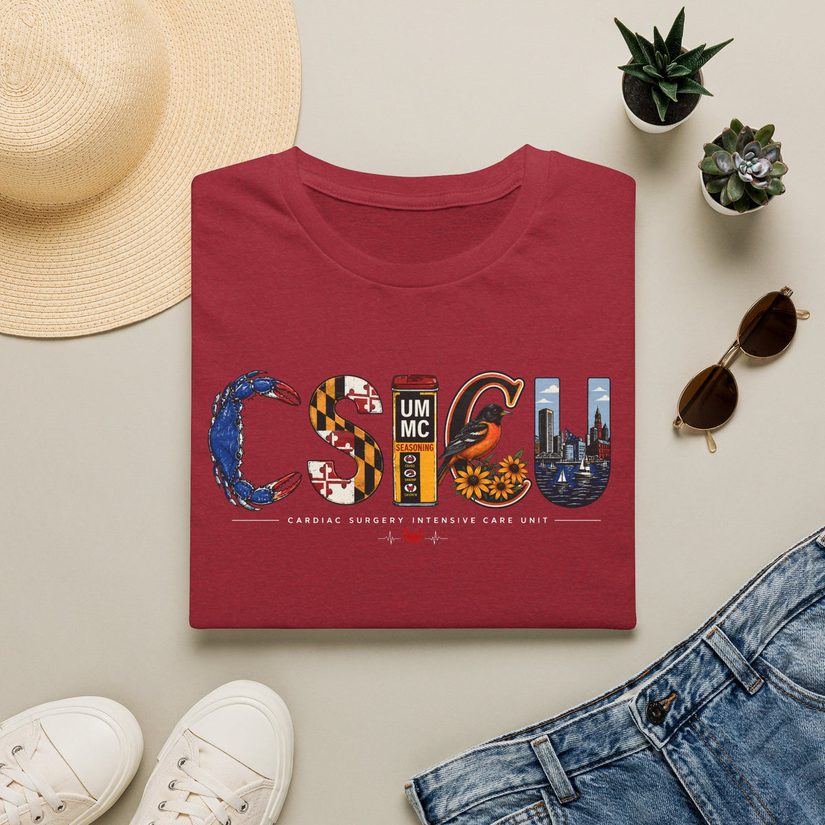 FRONT ONLY Maryland CSICU Shirt