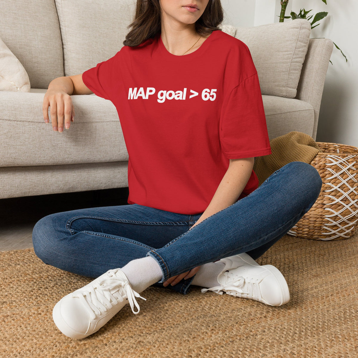 FRONT ONLY MAP Goal > 65 Shirt