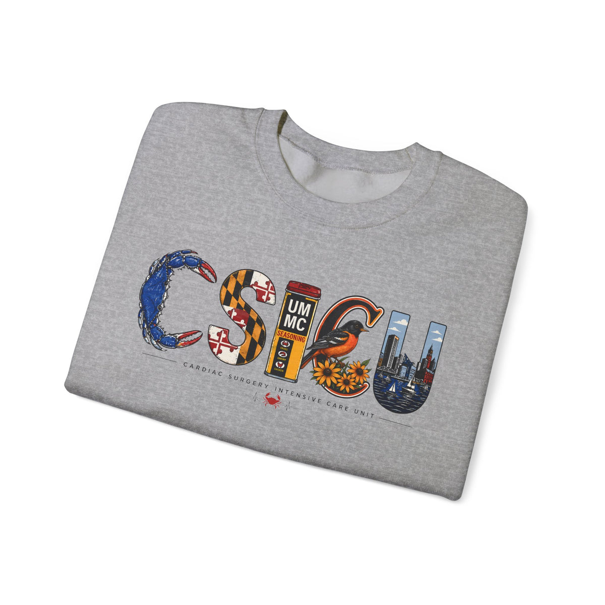 FRONT ONLY Maryland CSICU Sweater