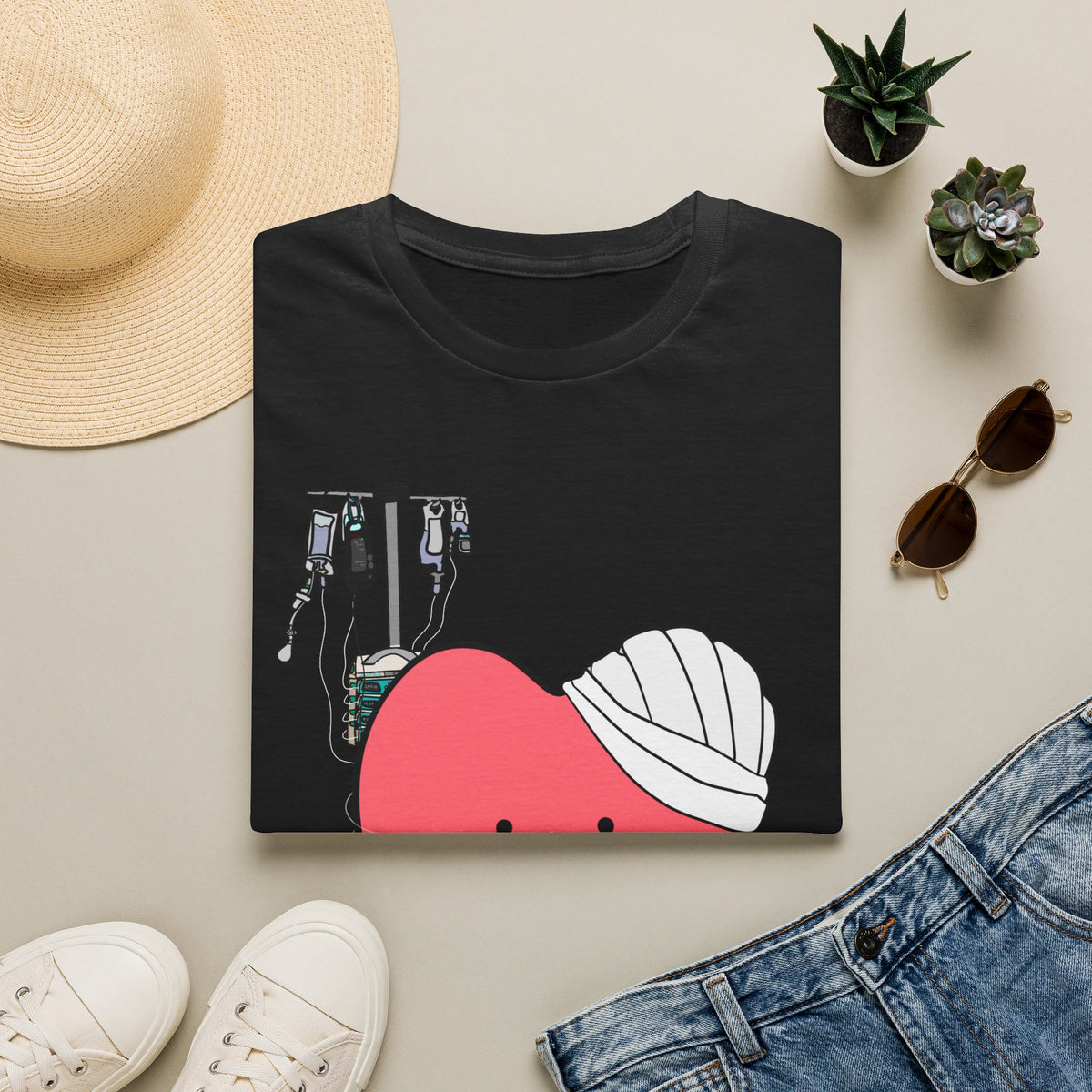 FRONT ONLY Post Op Heart Shirt