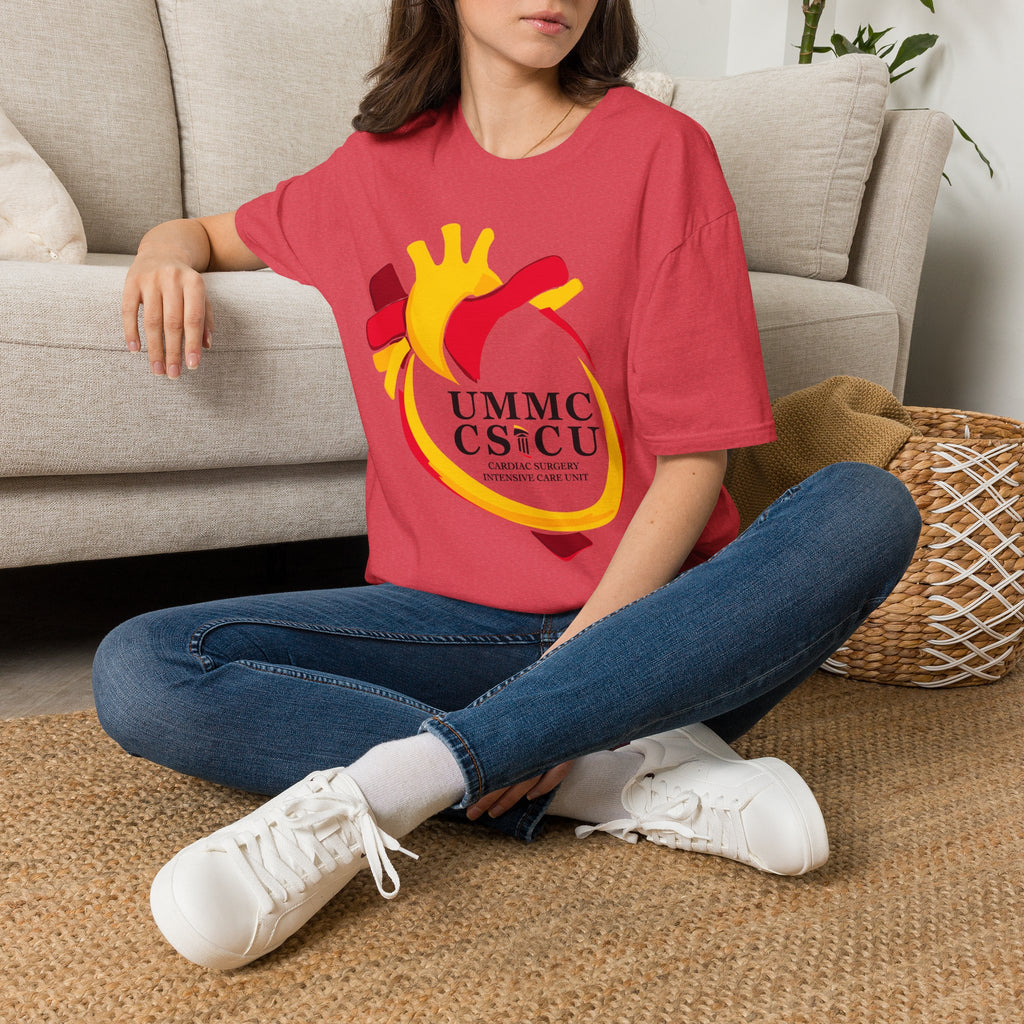 FRONT ONLY CSICU Heart shirt