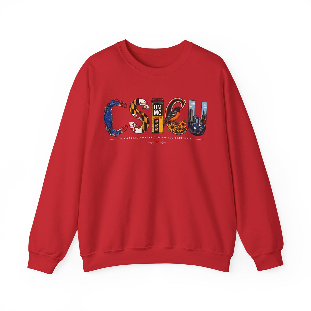 FRONT ONLY Maryland CSICU Sweater