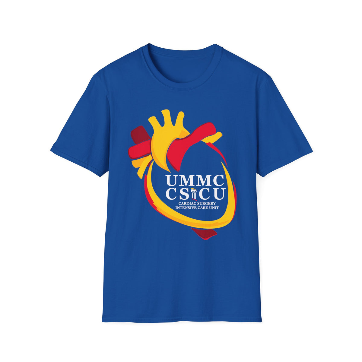 FRONT ONLY CSICU Heart shirt