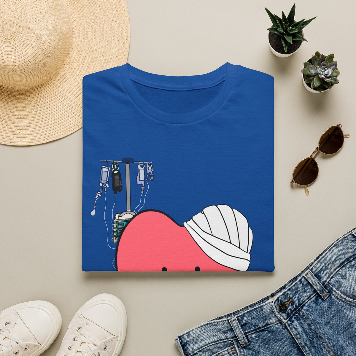 FRONT ONLY Post Op Heart Shirt