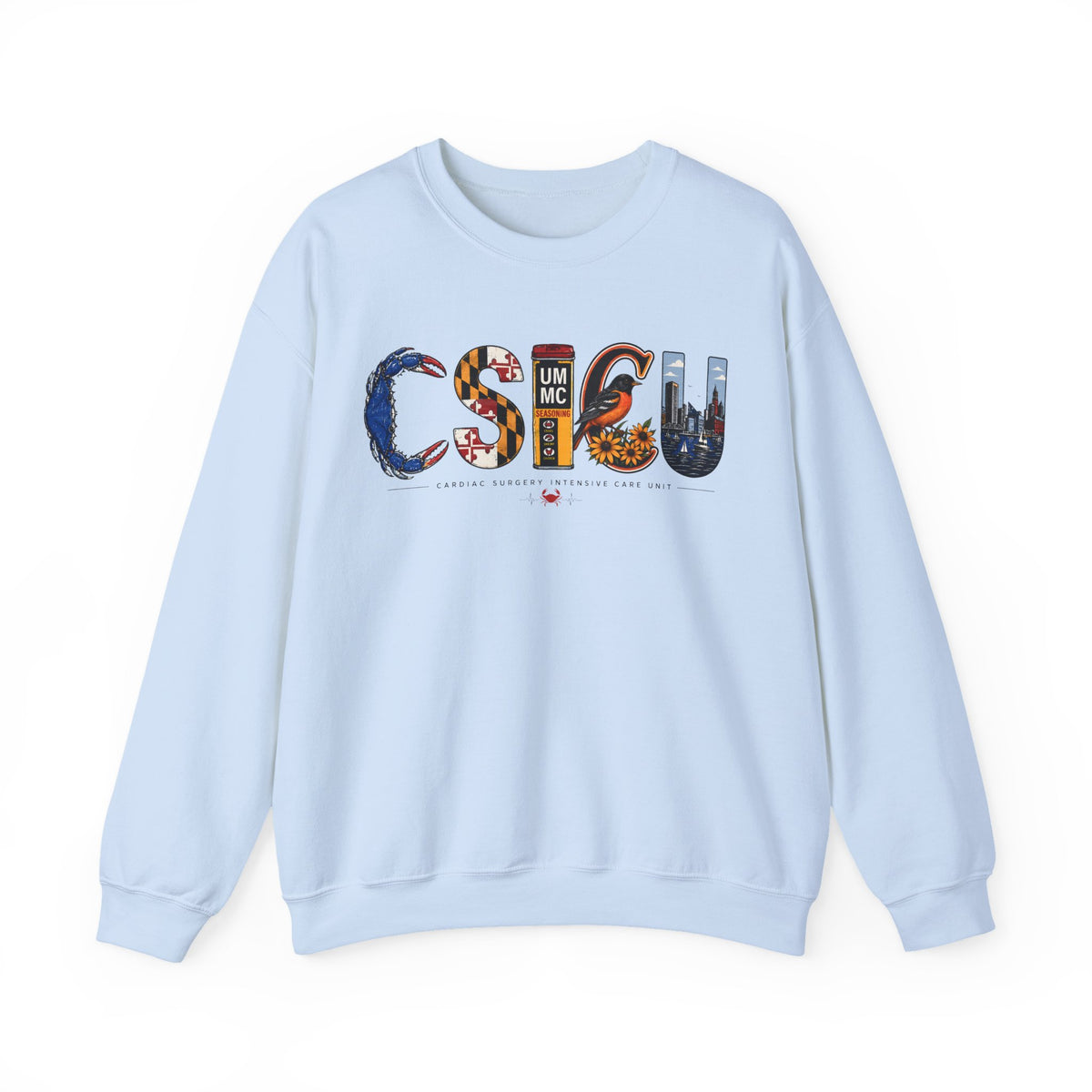 FRONT ONLY Maryland CSICU Sweater