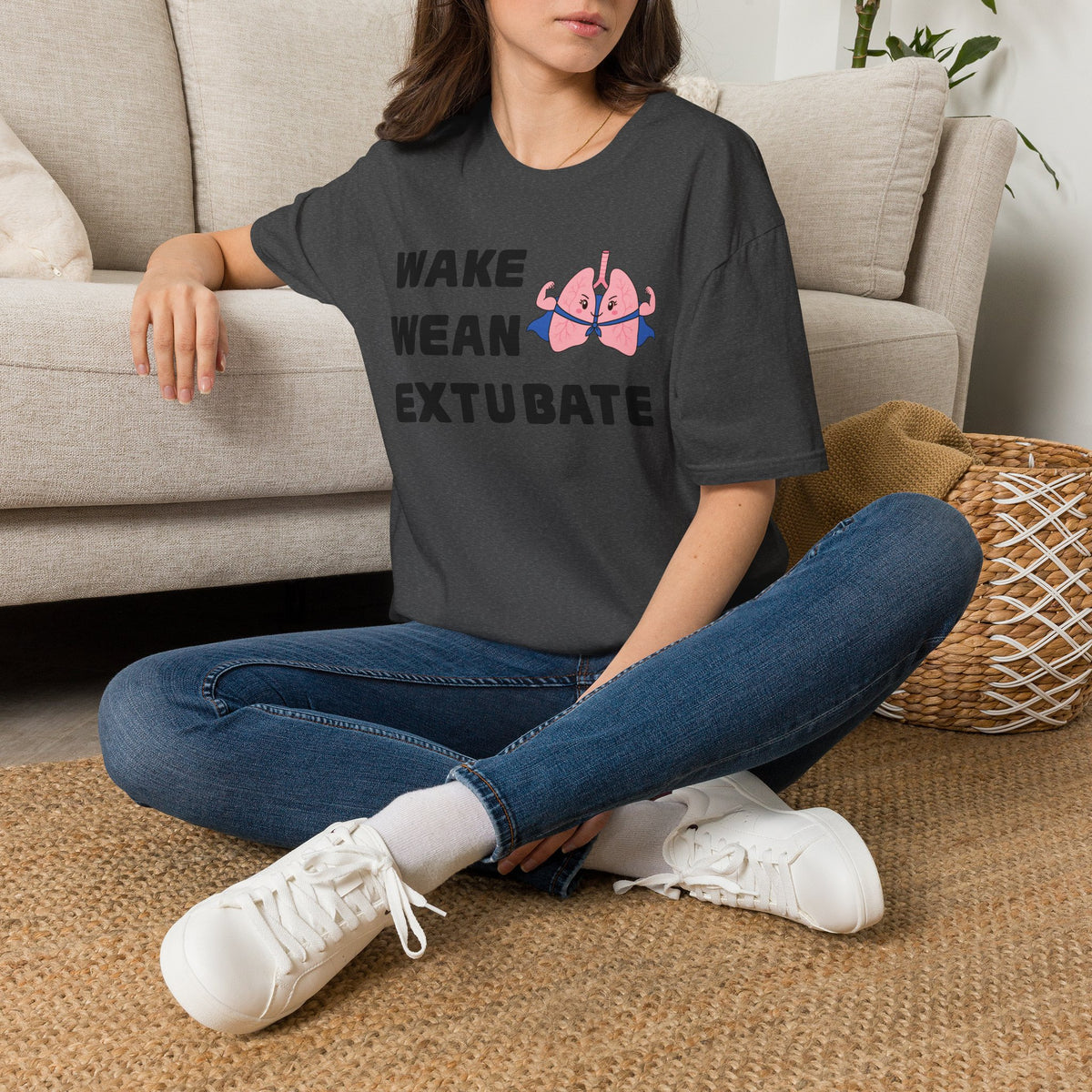FRONT ONLY Wake Wean Extubate Shirt