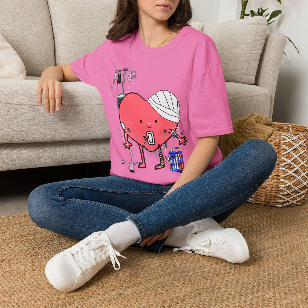 FRONT ONLY Post Op Heart Shirt