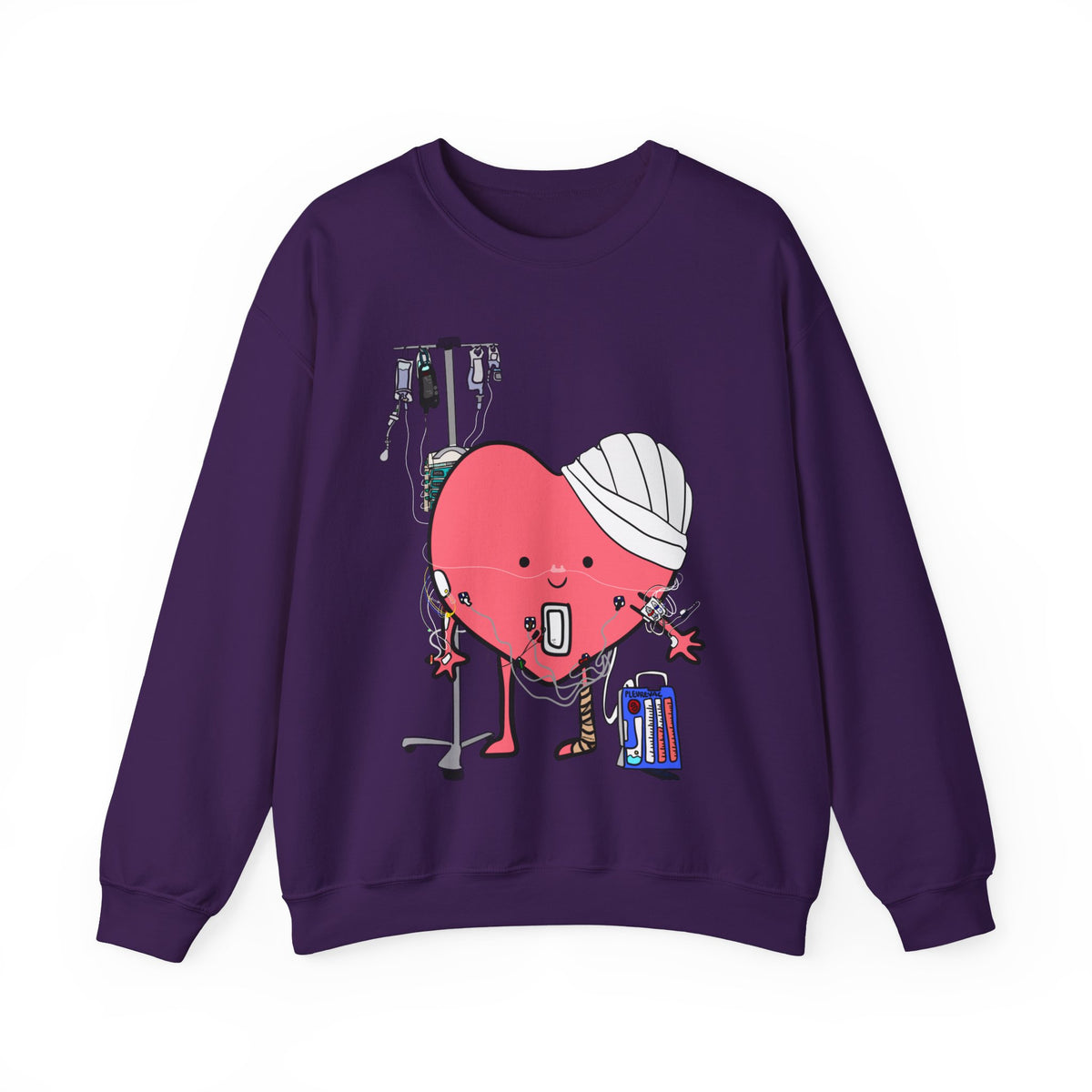 FRONT ONLY Post Op Heart Sweater