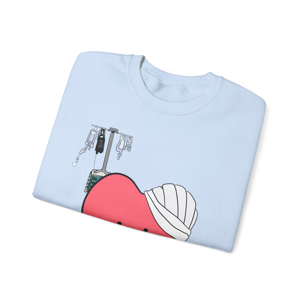 FRONT ONLY Post Op Heart Sweater