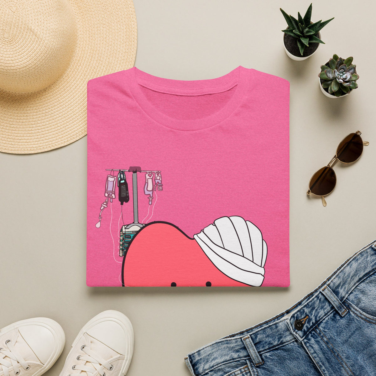 FRONT ONLY Post Op Heart Shirt