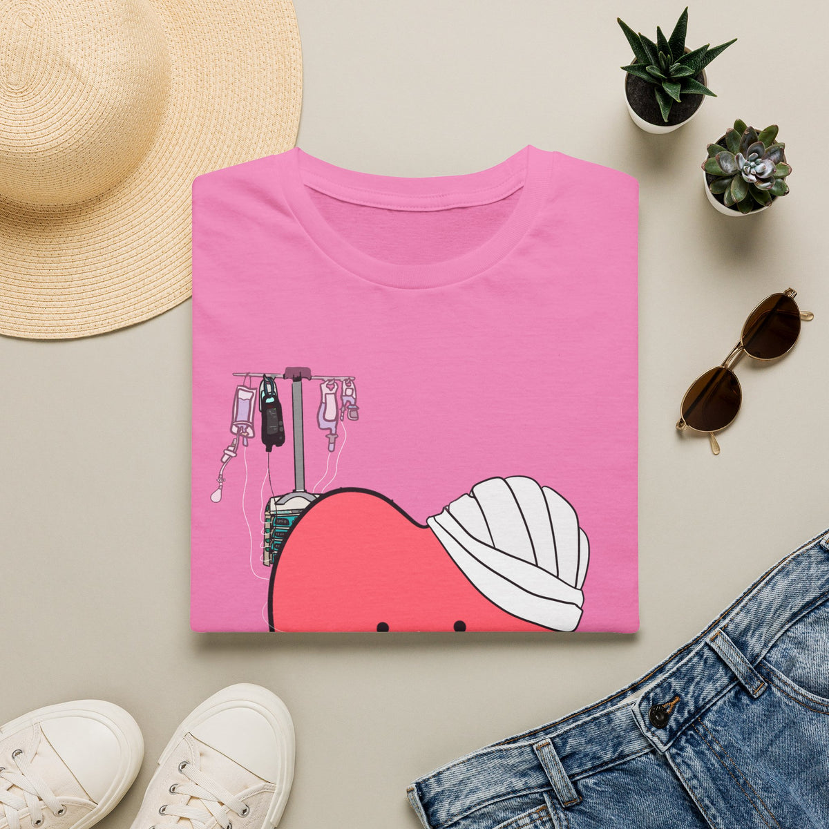 FRONT ONLY Post Op Heart Shirt