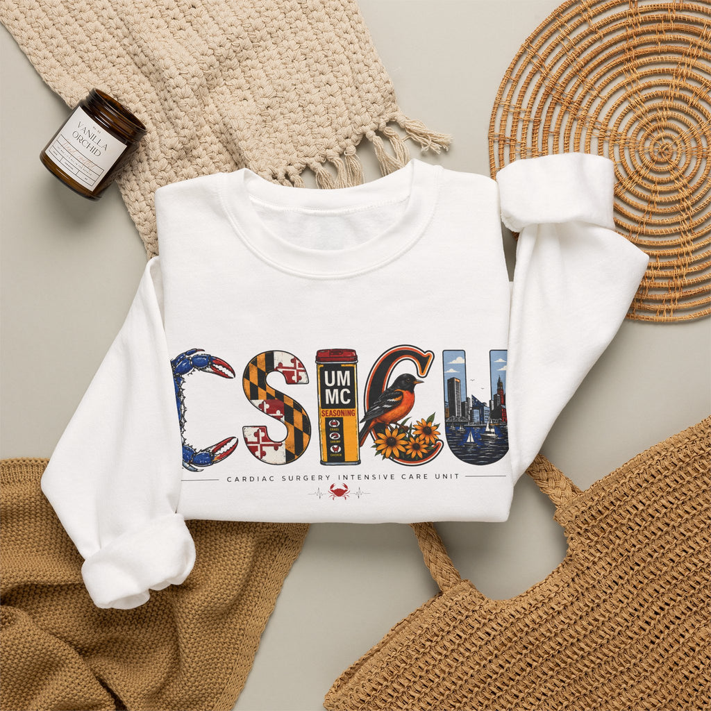 FRONT ONLY Maryland CSICU Sweater