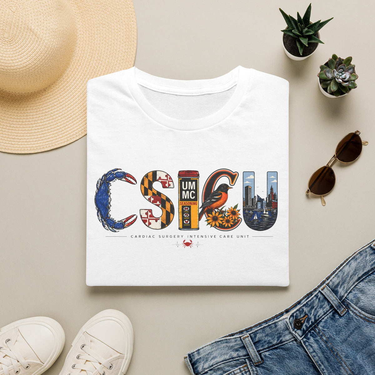 FRONT ONLY Maryland CSICU Shirt