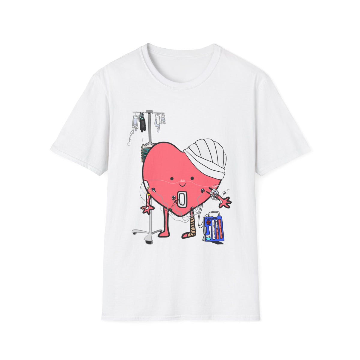 FRONT ONLY Post Op Heart Shirt