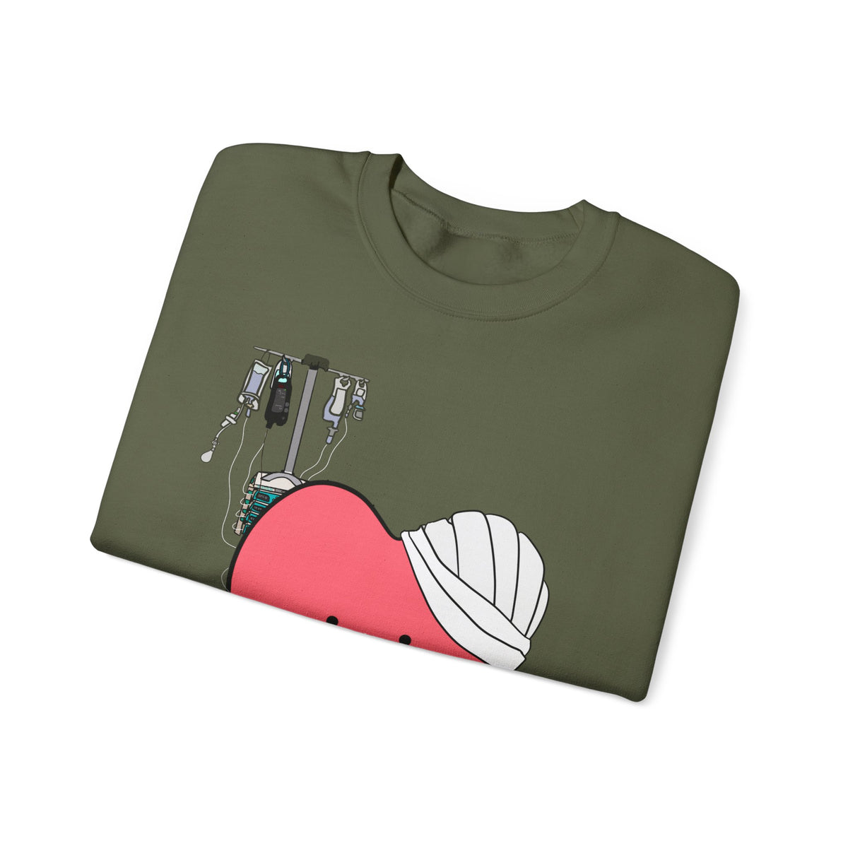 FRONT ONLY Post Op Heart Sweater