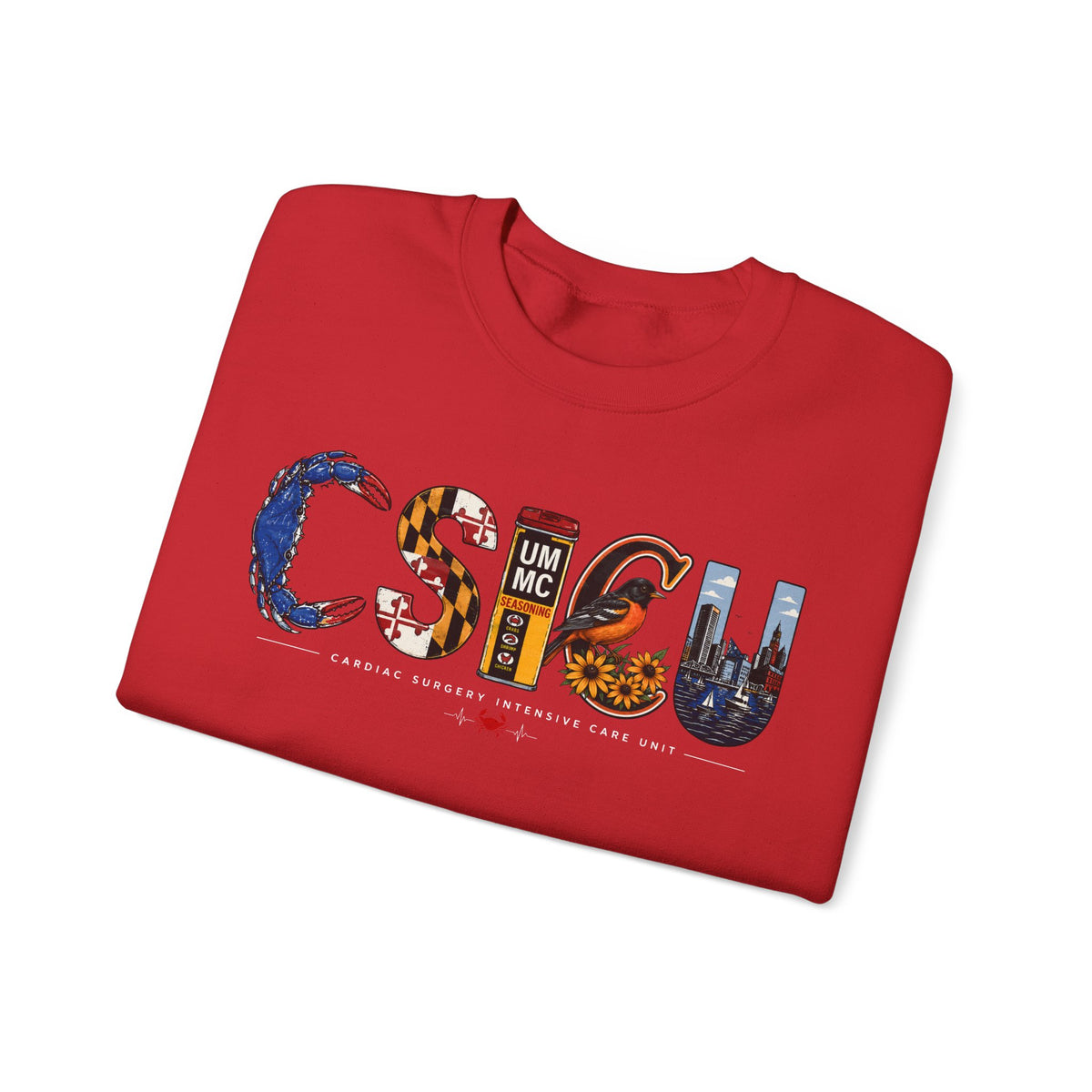 FRONT ONLY Maryland CSICU Sweater