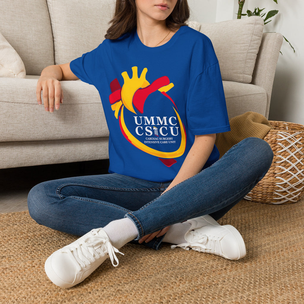 FRONT ONLY CSICU Heart shirt